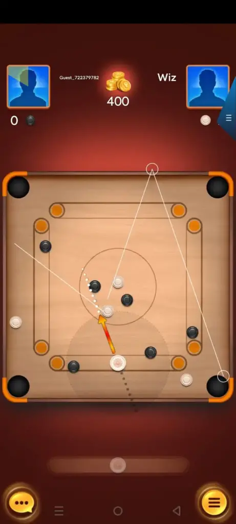 Guideline for Aim Carrom